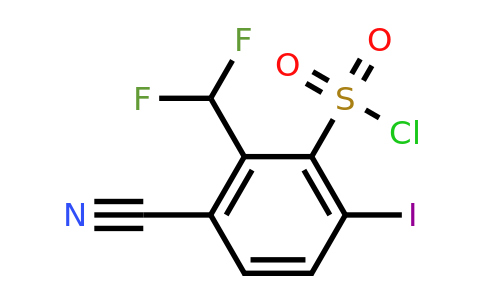 1807275-66-6 | 3-Cyano-2-difluoromethyl-6-iodobenzenesulfonylchloride