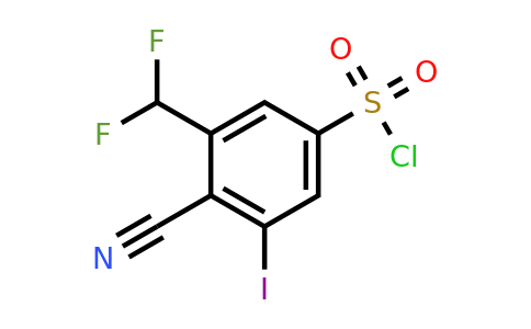 1807275-73-5 | 4-Cyano-3-difluoromethyl-5-iodobenzenesulfonylchloride