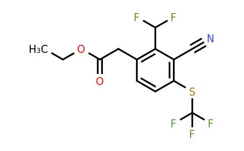 1807275-87-1 | Ethyl 3-cyano-2-difluoromethyl-4-(trifluoromethylthio)phenylacetate