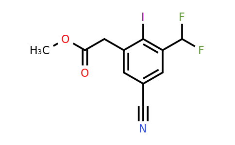 1807276-14-7 | Methyl 5-cyano-3-difluoromethyl-2-iodophenylacetate