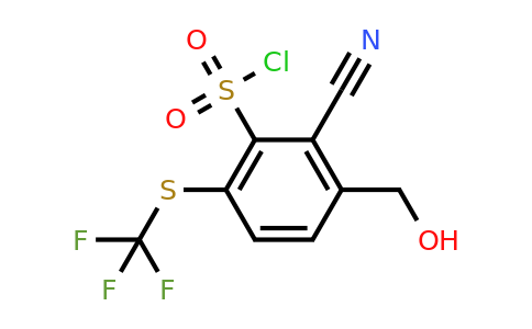 1807276-52-3 | 2-Cyano-3-hydroxymethyl-6-(trifluoromethylthio)benzenesulfonylchloride