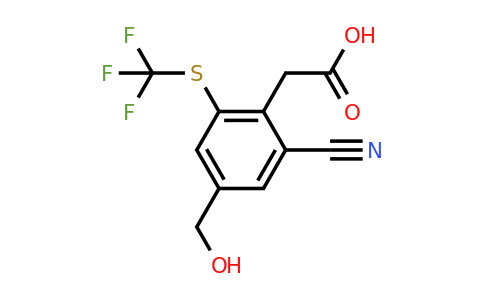 1807276-76-1 | 2-Cyano-4-hydroxymethyl-6-(trifluoromethylthio)phenylacetic acid