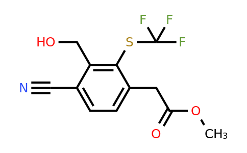 1807276-96-5 | Methyl 4-cyano-3-hydroxymethyl-2-(trifluoromethylthio)phenylacetate