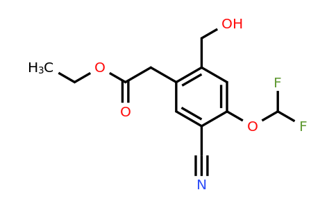 1807277-88-8 | Ethyl 5-cyano-4-difluoromethoxy-2-(hydroxymethyl)phenylacetate