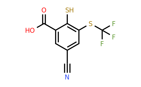 1807278-68-7 | 5-Cyano-2-mercapto-3-(trifluoromethylthio)benzoic acid
