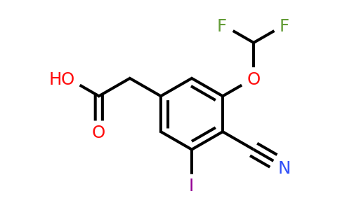 1807278-80-3 | 4-Cyano-3-difluoromethoxy-5-iodophenylacetic acid