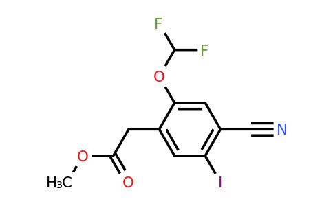 1807279-01-1 | Methyl 4-cyano-2-difluoromethoxy-5-iodophenylacetate