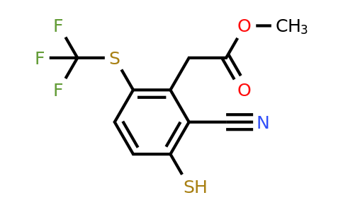 1807279-17-9 | Methyl 2-cyano-3-mercapto-6-(trifluoromethylthio)phenylacetate