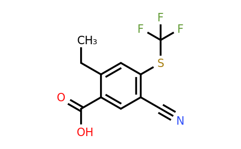 1807279-33-9 | 5-Cyano-2-ethyl-4-(trifluoromethylthio)benzoic acid
