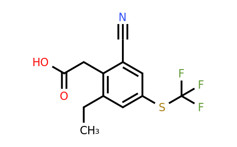 1807279-94-2 | 2-Cyano-6-ethyl-4-(trifluoromethylthio)phenylacetic acid