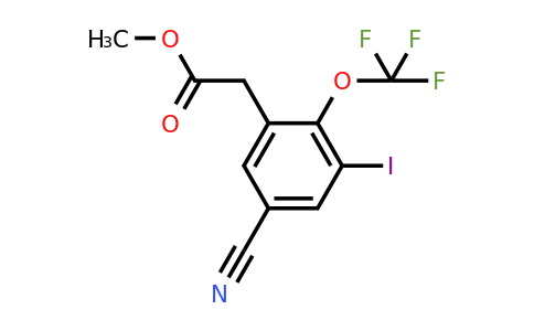1807280-00-7 | Methyl 5-cyano-3-iodo-2-(trifluoromethoxy)phenylacetate