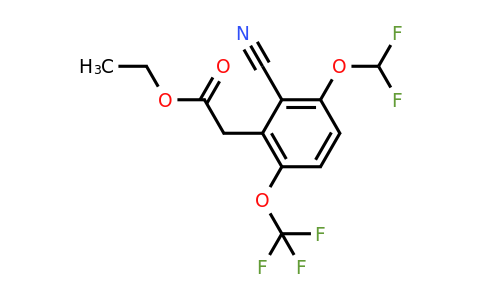 1807280-13-2 | Ethyl 2-cyano-3-difluoromethoxy-6-(trifluoromethoxy)phenylacetate