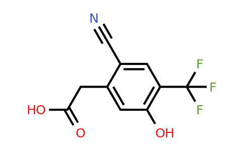 1807280-55-2 | 2-Cyano-5-hydroxy-4-(trifluoromethyl)phenylacetic acid