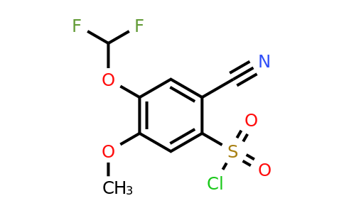1807280-59-6 | 2-Cyano-4-difluoromethoxy-5-methoxybenzenesulfonylchloride