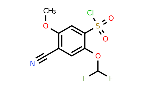 1807280-68-7 | 4-Cyano-2-difluoromethoxy-5-methoxybenzenesulfonylchloride