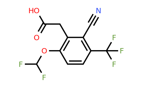 1807280-70-1 | 2-Cyano-6-difluoromethoxy-3-(trifluoromethyl)phenylacetic acid