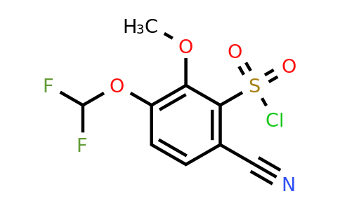 1807280-75-6 | 6-Cyano-3-difluoromethoxy-2-methoxybenzenesulfonylchloride