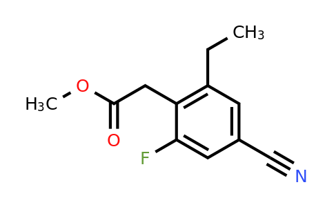 1807280-92-7 | Methyl 4-cyano-2-fluoro-6-ethylphenylacetate