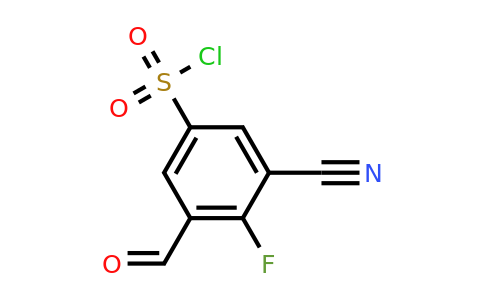 1807281-14-6 | 3-Cyano-4-fluoro-5-formylbenzenesulfonylchloride