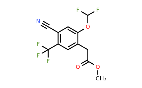 1807281-31-7 | Methyl 4-cyano-2-difluoromethoxy-5-(trifluoromethyl)phenylacetate