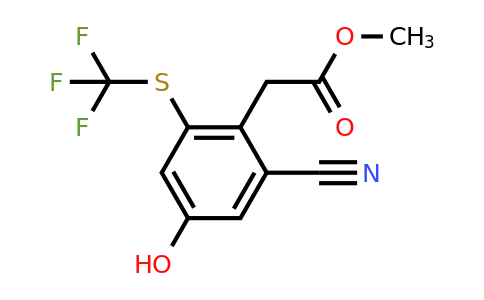 1807281-37-3 | Methyl 2-cyano-4-hydroxy-6-(trifluoromethylthio)phenylacetate