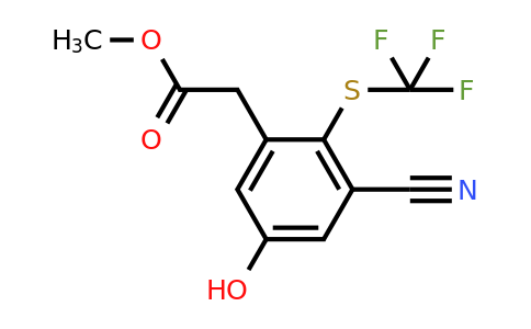 1807281-45-3 | Methyl 3-cyano-5-hydroxy-2-(trifluoromethylthio)phenylacetate