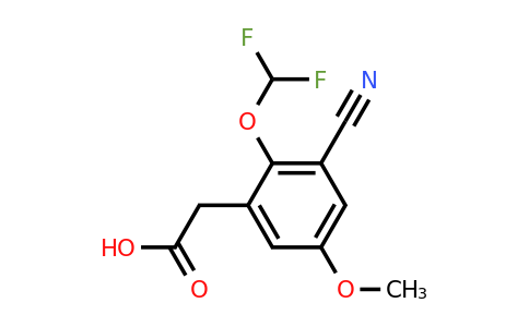 1807281-66-8 | 3-Cyano-2-difluoromethoxy-5-methoxyphenylacetic acid