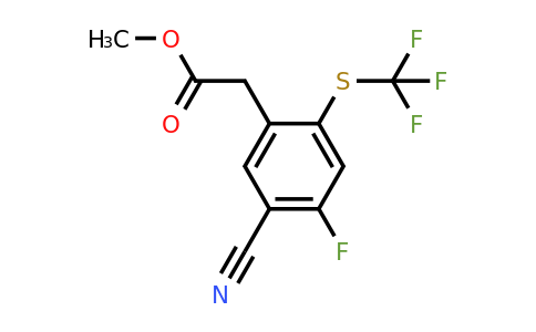 1807282-01-4 | Methyl 5-cyano-4-fluoro-2-(trifluoromethylthio)phenylacetate