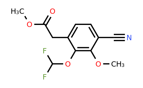 1807282-06-9 | Methyl 4-cyano-2-difluoromethoxy-3-methoxyphenylacetate