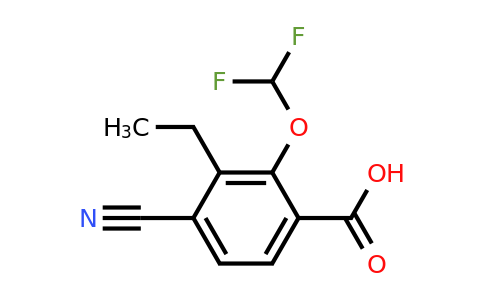1807282-40-1 | 4-Cyano-2-difluoromethoxy-3-ethylbenzoic acid