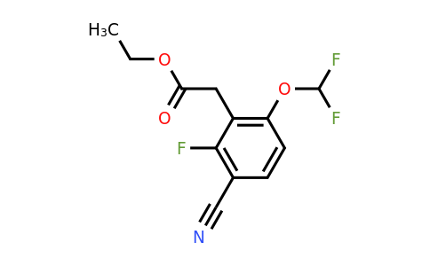 1807282-85-4 | Ethyl 3-cyano-6-difluoromethoxy-2-fluorophenylacetate