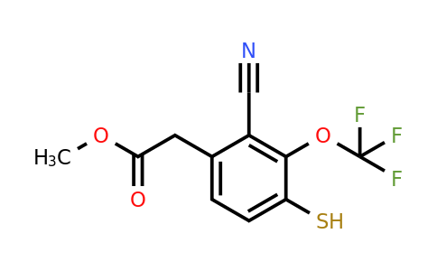 1807282-92-3 | Methyl 2-cyano-4-mercapto-3-(trifluoromethoxy)phenylacetate
