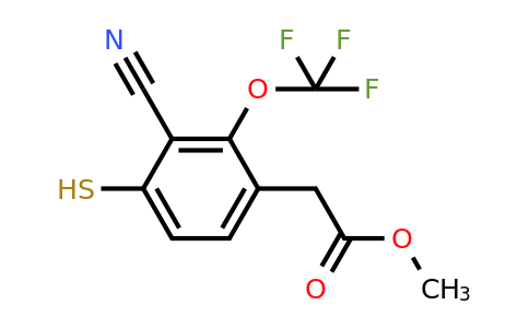 1807283-05-1 | Methyl 3-cyano-4-mercapto-2-(trifluoromethoxy)phenylacetate