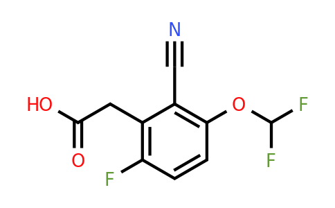 2-Cyano-3-difluoromethoxy-6-fluorophenylacetic acid