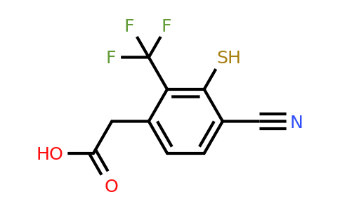 1807283-82-4 | 4-Cyano-3-mercapto-2-(trifluoromethyl)phenylacetic acid