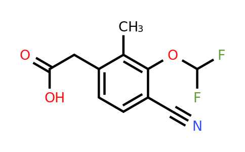 1807283-93-7 | 4-Cyano-3-difluoromethoxy-2-methylphenylacetic acid
