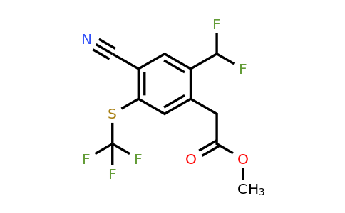 1807284-24-7 | Methyl 4-cyano-2-difluoromethyl-5-(trifluoromethylthio)phenylacetate