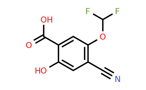 1807284-30-5 | 4-Cyano-5-difluoromethoxy-2-hydroxybenzoic acid