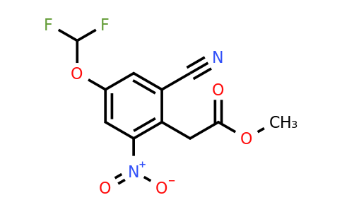 1807284-38-3 | Methyl 2-cyano-4-difluoromethoxy-6-nitrophenylacetate