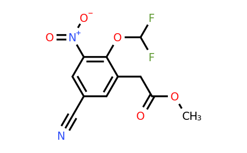 1807284-51-0 | Methyl 5-cyano-2-difluoromethoxy-3-nitrophenylacetate