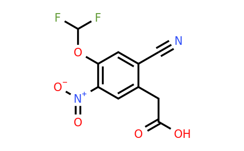 1807284-70-3 | 2-Cyano-4-difluoromethoxy-5-nitrophenylacetic acid