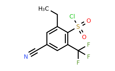 1807284-78-1 | 4-Cyano-2-ethyl-6-(trifluoromethyl)benzenesulfonylchloride