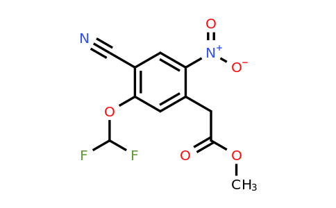 1807285-01-3 | Methyl 4-cyano-5-difluoromethoxy-2-nitrophenylacetate