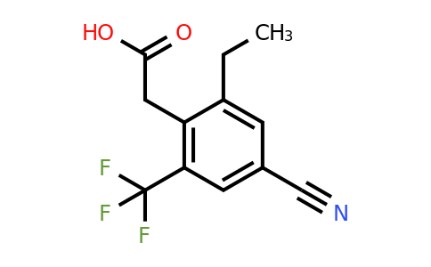 1807285-08-0 | 4-Cyano-2-ethyl-6-(trifluoromethyl)phenylacetic acid