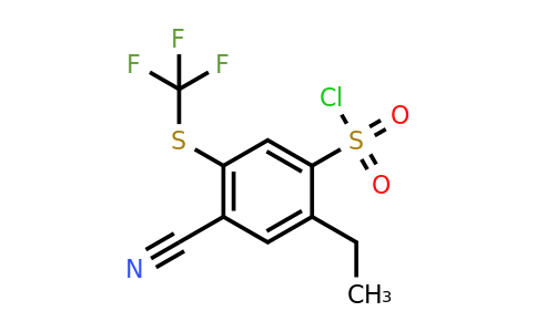 1807285-32-0 | 4-Cyano-2-ethyl-5-(trifluoromethylthio)benzenesulfonylchloride