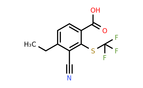 1807285-49-9 | 3-Cyano-4-ethyl-2-(trifluoromethylthio)benzoic acid