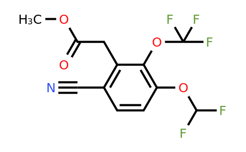 1807285-95-5 | Methyl 6-cyano-3-difluoromethoxy-2-(trifluoromethoxy)phenylacetate