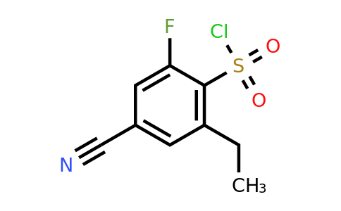1807286-34-5 | 4-Cyano-2-fluoro-6-ethylbenzenesulfonylchloride