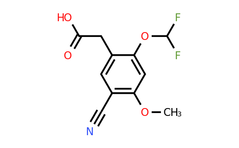 1807286-59-4 | 5-Cyano-2-difluoromethoxy-4-methoxyphenylacetic acid
