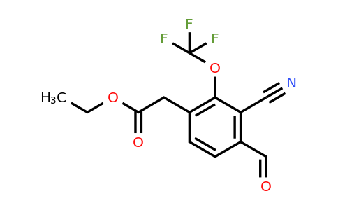 1807286-62-9 | Ethyl 3-cyano-4-formyl-2-(trifluoromethoxy)phenylacetate